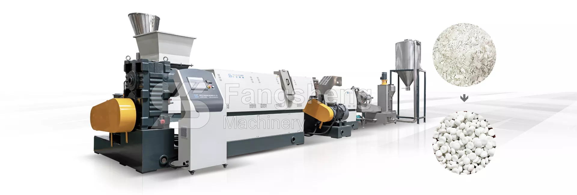 HDPE Bottle Flakes Granulating Line