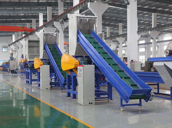 Waste Barrels Recycling Washing Line