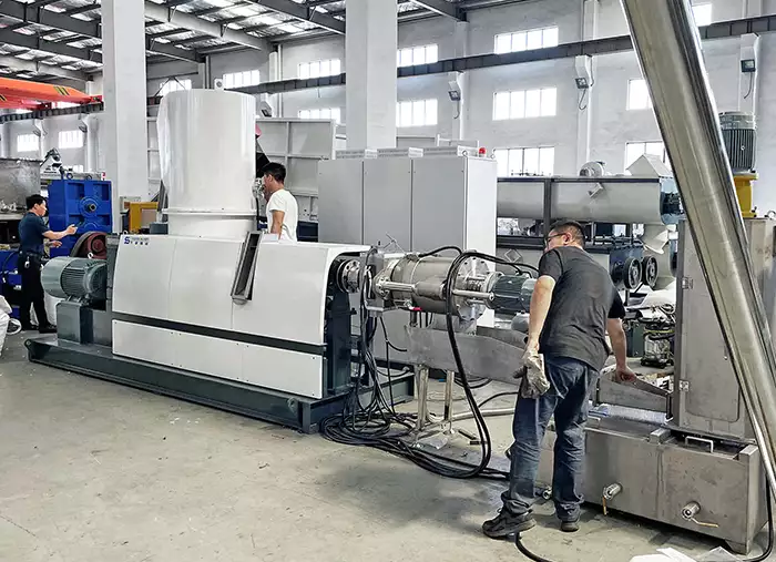 PE Bubble Film Pelletizing Machine