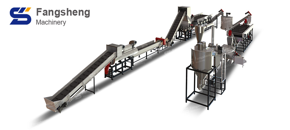 PE HDPE Bottle Recycling Washing Line