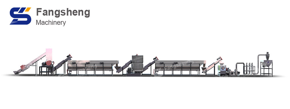 Waste Printing Film Recycling Washing Line