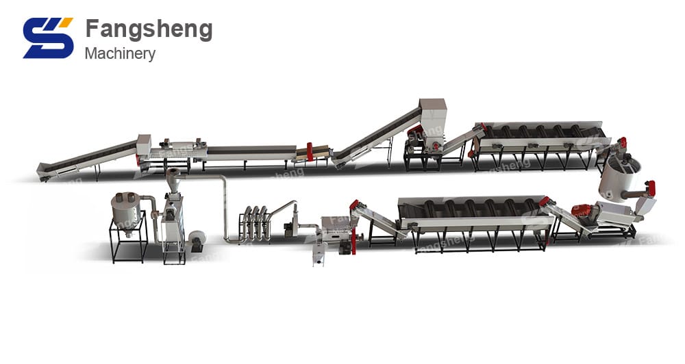 PET Bottle Crushing and Washing Line